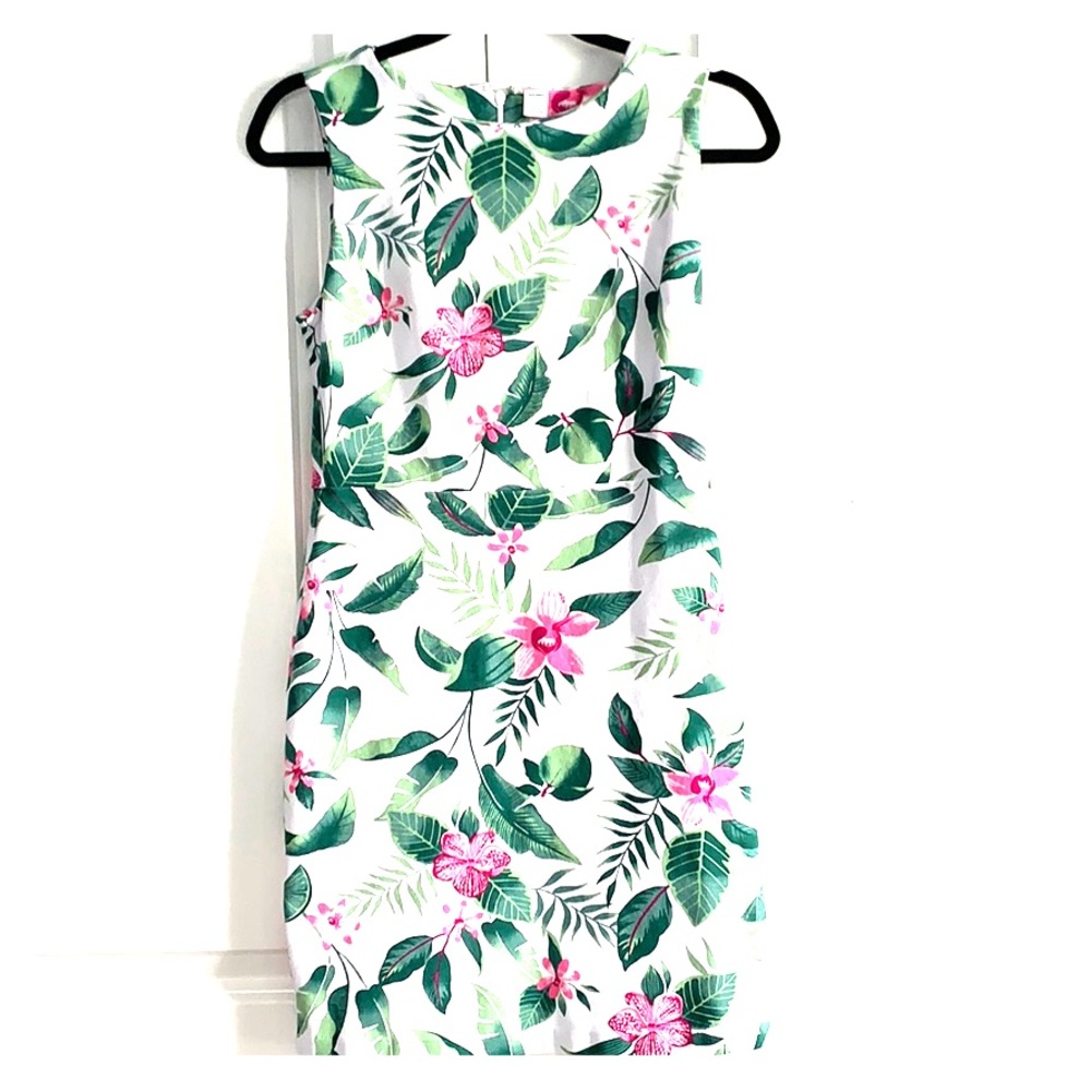 Old Navy soft pretty green pink dress